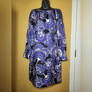 Banana Republic 100% Silk Floral Dress sz 6 606504-01
